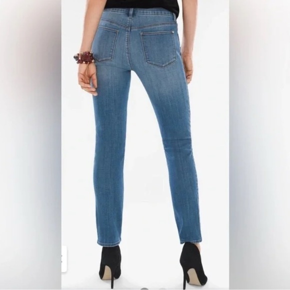 Chico’s So Slimming Velvet Side-Seam Girlfriend Ankle Jeans size 28 waist - Picture 4 of 9